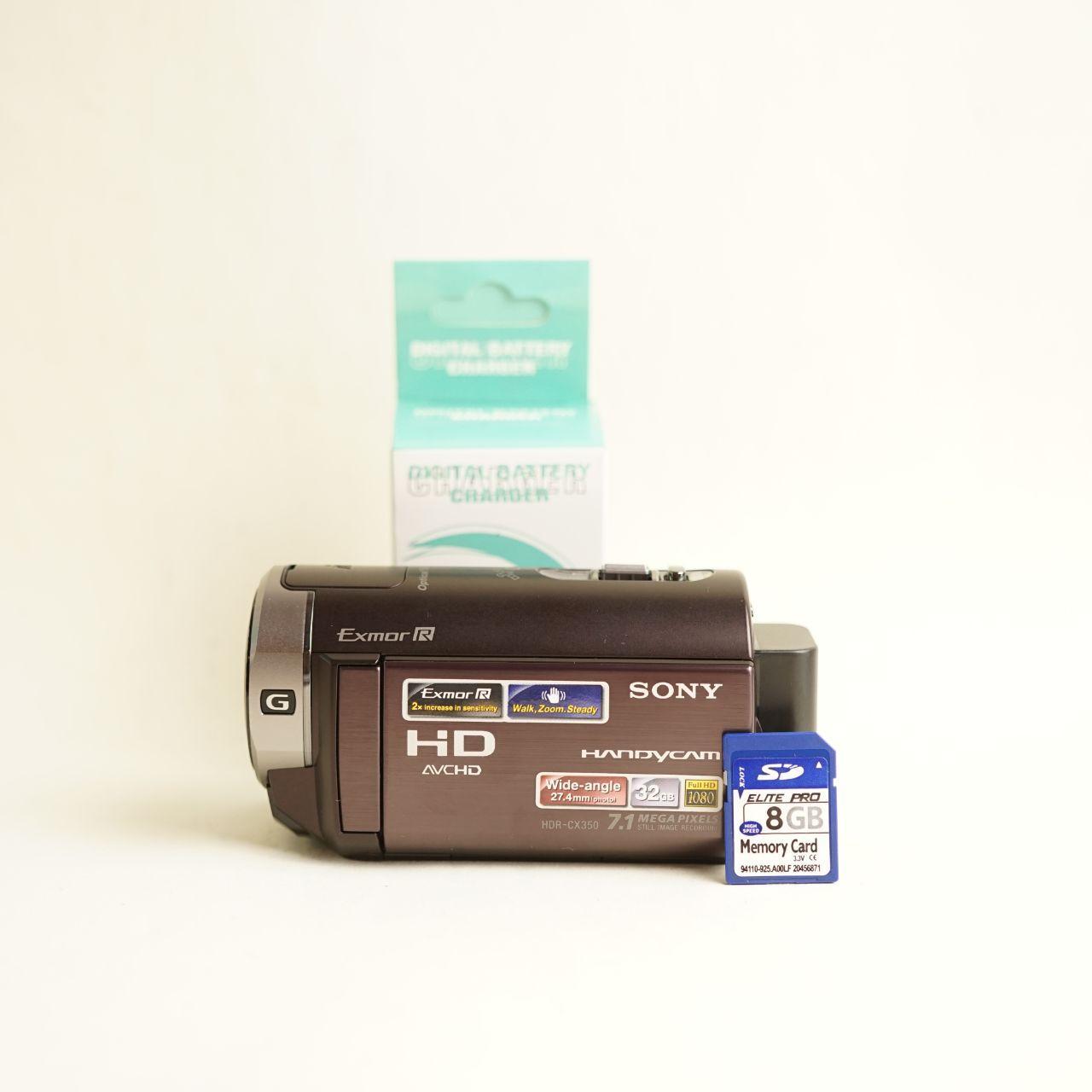 Sony Handycam HDR-CX350 Digital Camcorder | Full HD | Tested & Working | Brown