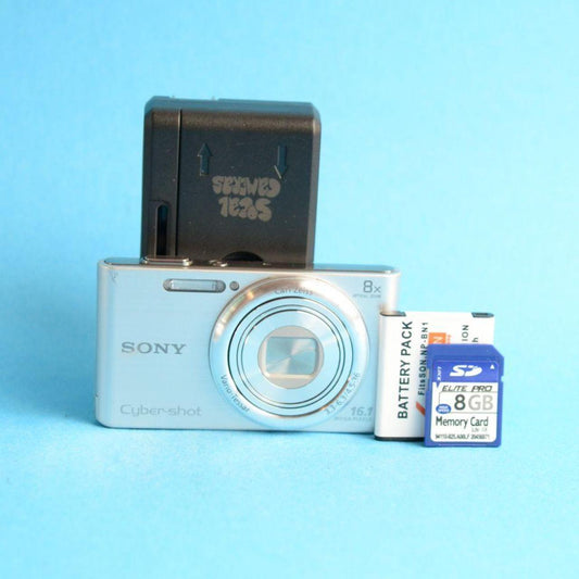 Sony Cyber-shot DSC-W730 Digital Camera | 16.1MP | Tested & Working | Silver