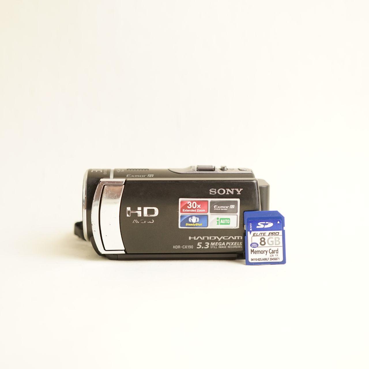 Sony Handycam HDR-CX190 Digital Camcorder | Full HD | Tested & Working | Black