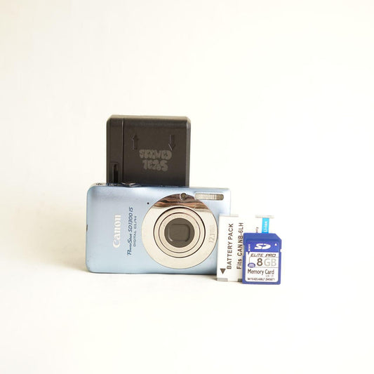 Canon PowerShot SD1300 IS Digital Camera | 12.1MP | Tested & Working | Blue
