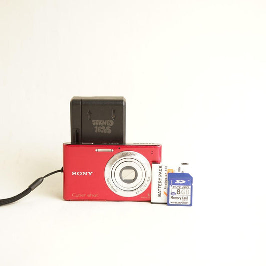 Sony Cyber-shot DSC-W330 Digital Camera | 14.1MP | Tested & Working | Red