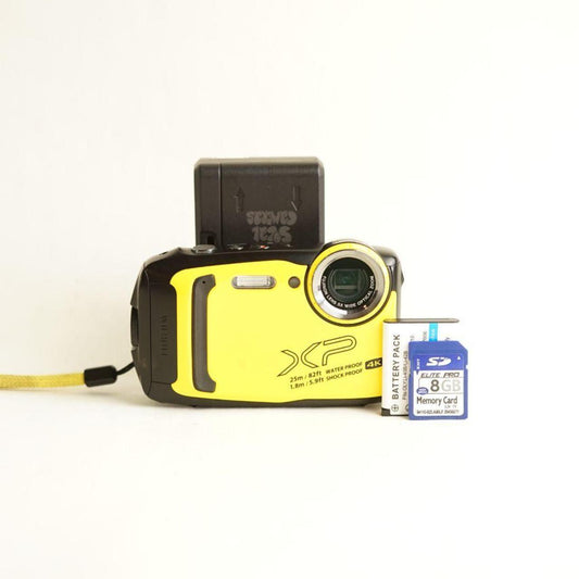 Fujifilm FinePix XP140 Digital Camera | 16.4MP | Tested & Working | Yellow & Black