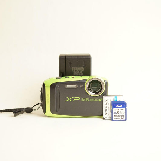 Fujifilm FinePix XP120 Digital Camera | 16.4MP | Tested & Working | Black & Green