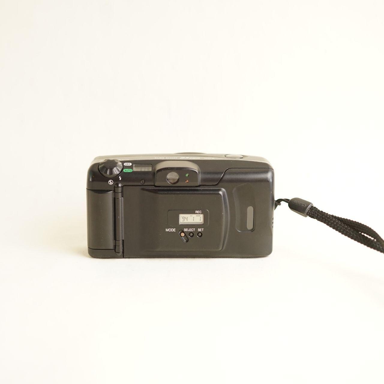 Canon Sure Shot 85 Zoom Film Camera | 35mm Point & Shoot | Tested & Working | Black
