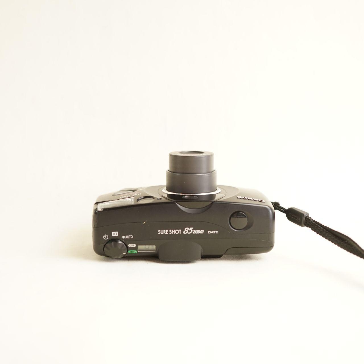 Canon Sure Shot 85 Zoom Film Camera | 35mm Point & Shoot | Tested & Working | Black