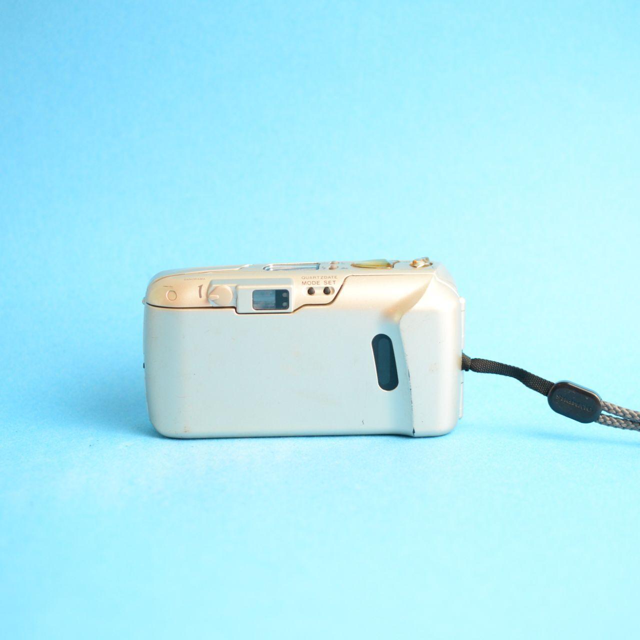 Olympus Infinity Stylus Epic Zoom 80 Deluxe Film Camera | 35mm Point & Shoot | Tested & Working | Gold