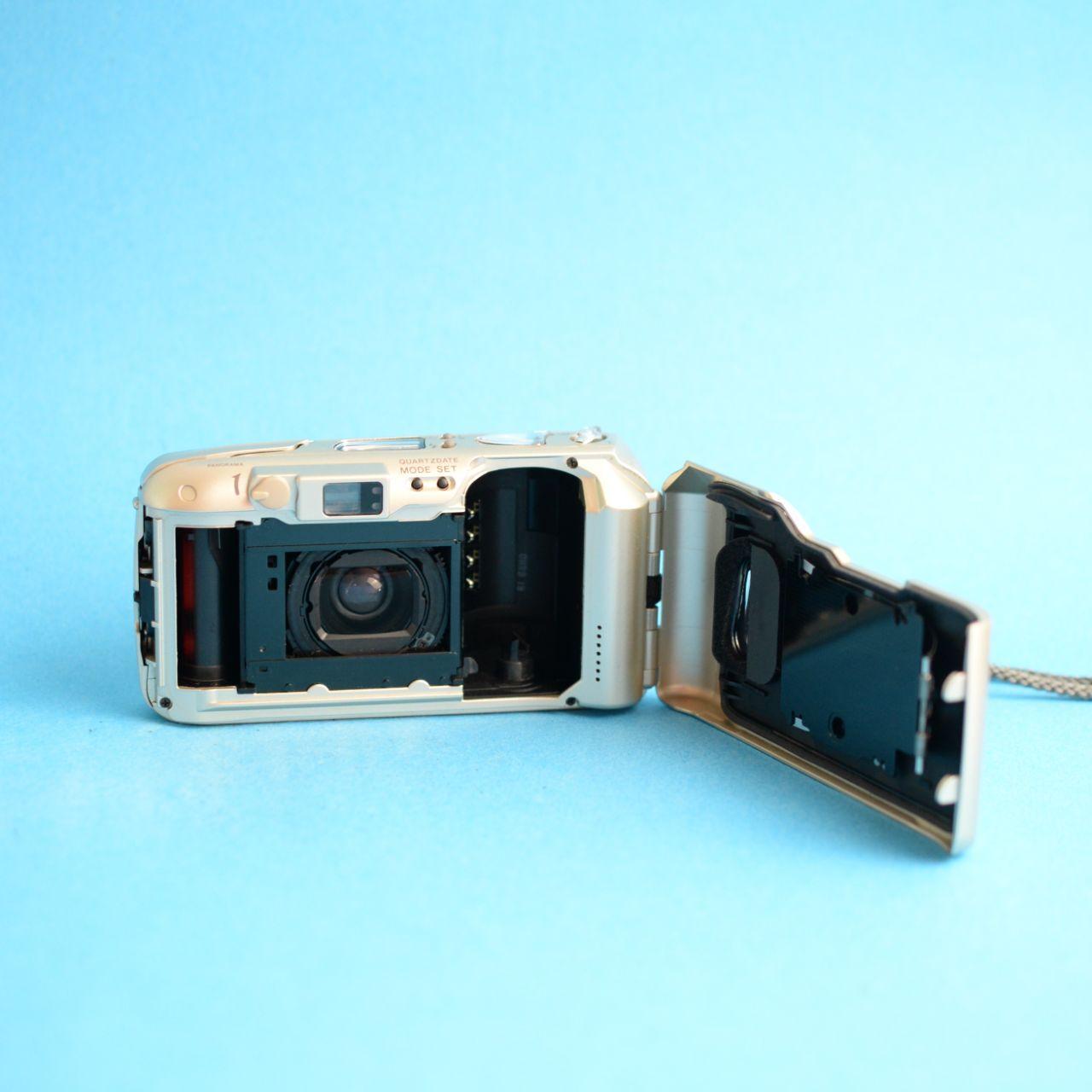 Olympus Mju II Zoom (Stylus 80 zoom) Film Camera | 35mm Point & Shoot | Tested & Working | Gold
