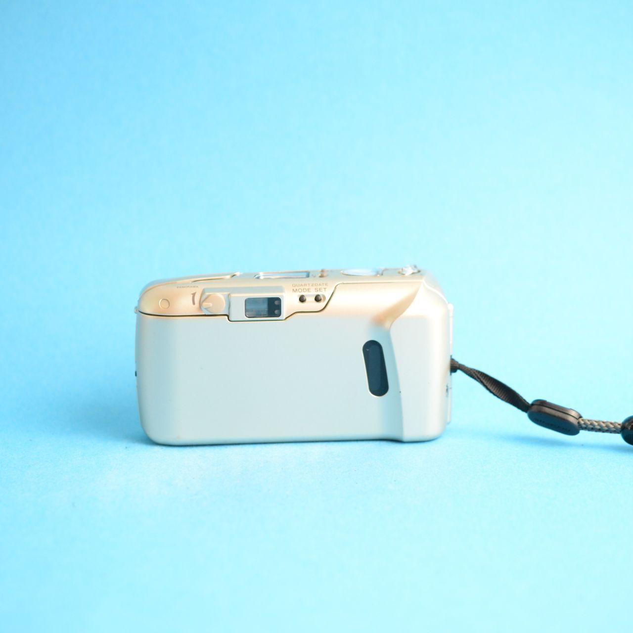 Olympus Mju II Zoom (Stylus 80 zoom) Film Camera | 35mm Point & Shoot | Tested & Working | Gold