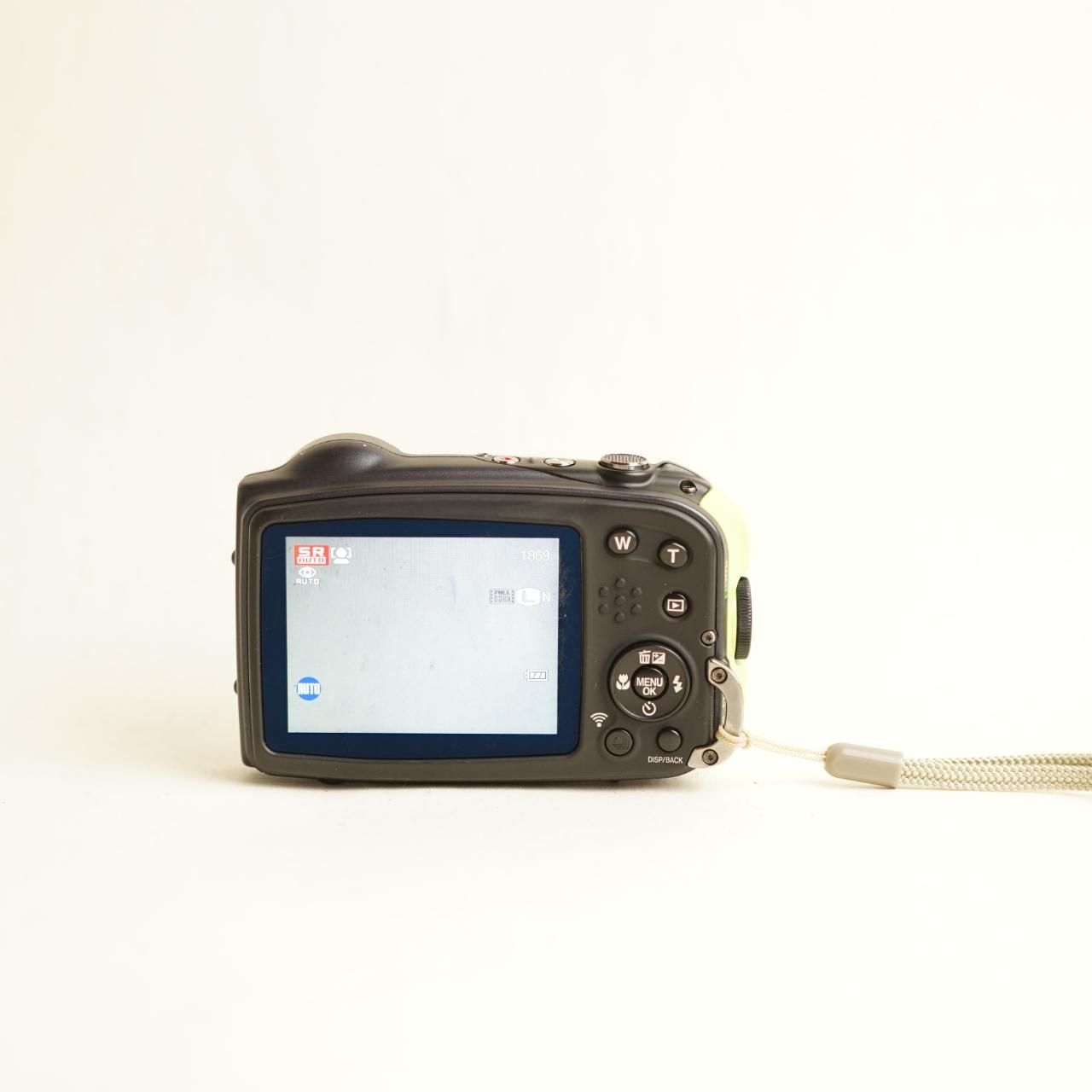 Fujifilm FinePix XP80 Digital Camera | 16.4MP | Tested & Working | Grey & Green