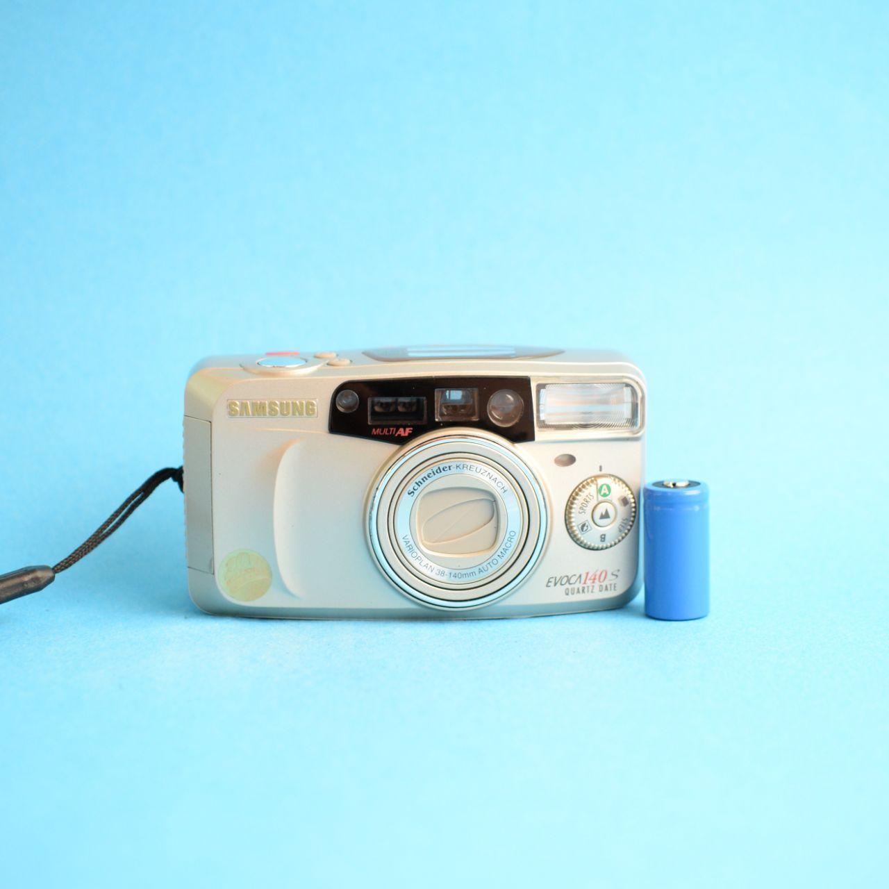 Samsung Evoca 140S Film Camera | 35mm Point & Shoot | Tested & Working | Gold