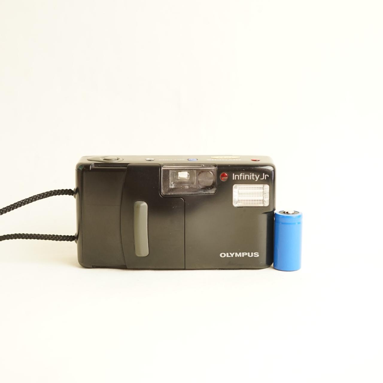 Olympus Infinity Jr. Film Camera | 35mm Point & Shoot | Tested & Working | Black