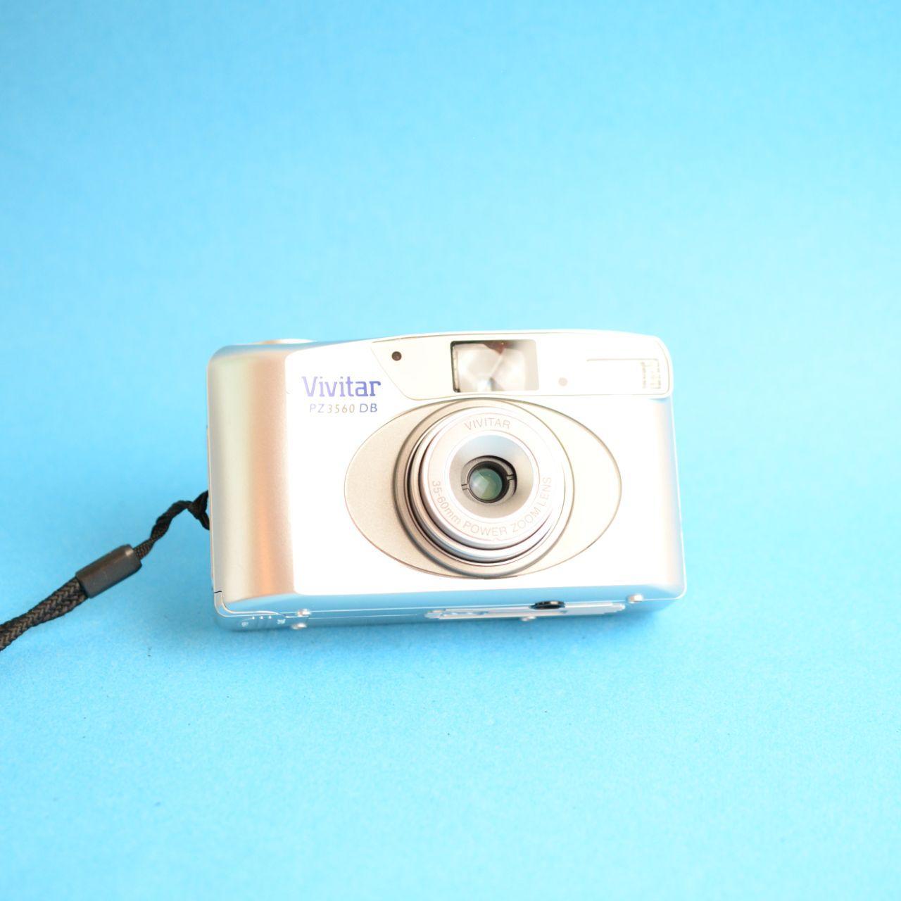 Vivitar PZ3560 DB Film Camera | 35mm Point & Shoot | Tested & Working | Silver