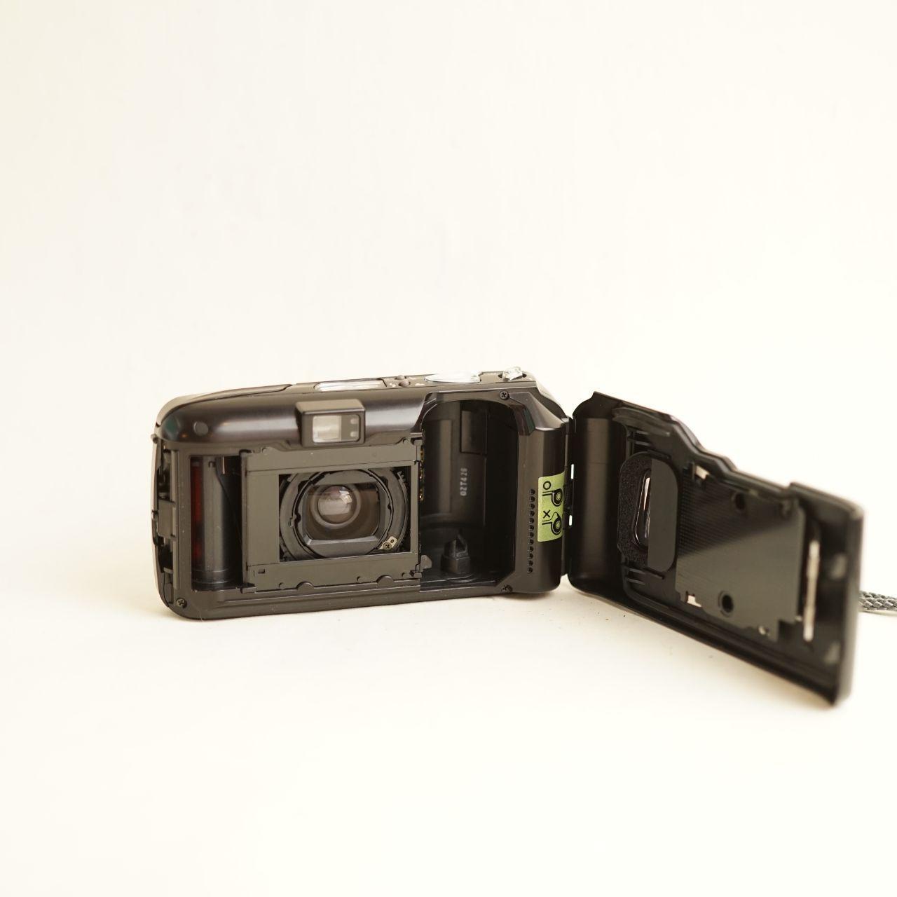 Olympus mju II Zoom 80 Film Camera | 35mm Point & Shoot | Tested & Working | Black