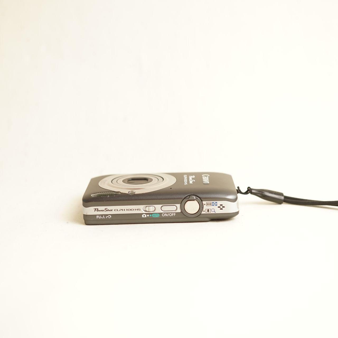 Canon PowerShot ELPH 100 HS Digital Camera | 12.1MP | Tested & Working | Grey