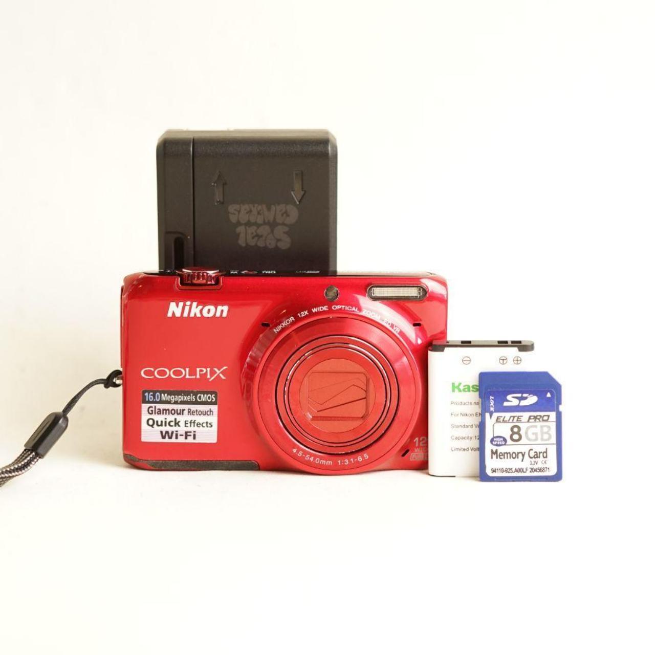 Nikon Coolpix S6500 Digital Camera | 16.0MP | Tested & Working | Red