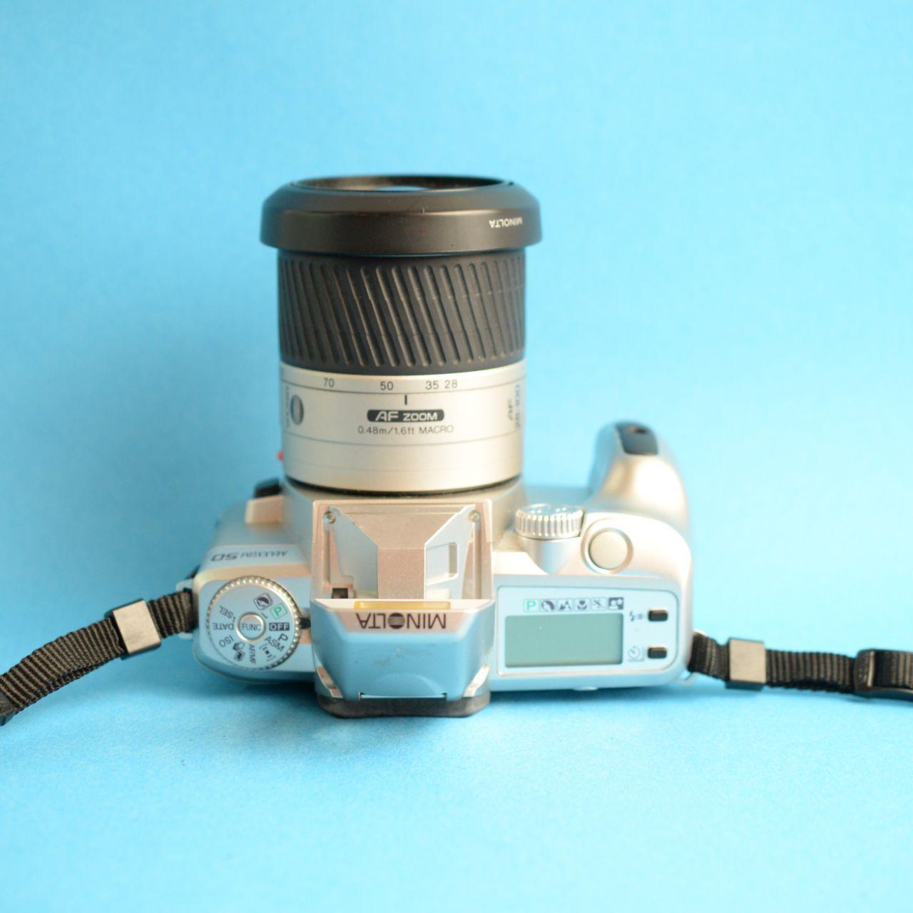Minolta Maxxum 50 Film Camera | 35mm SLR | Tested & Working | Silver