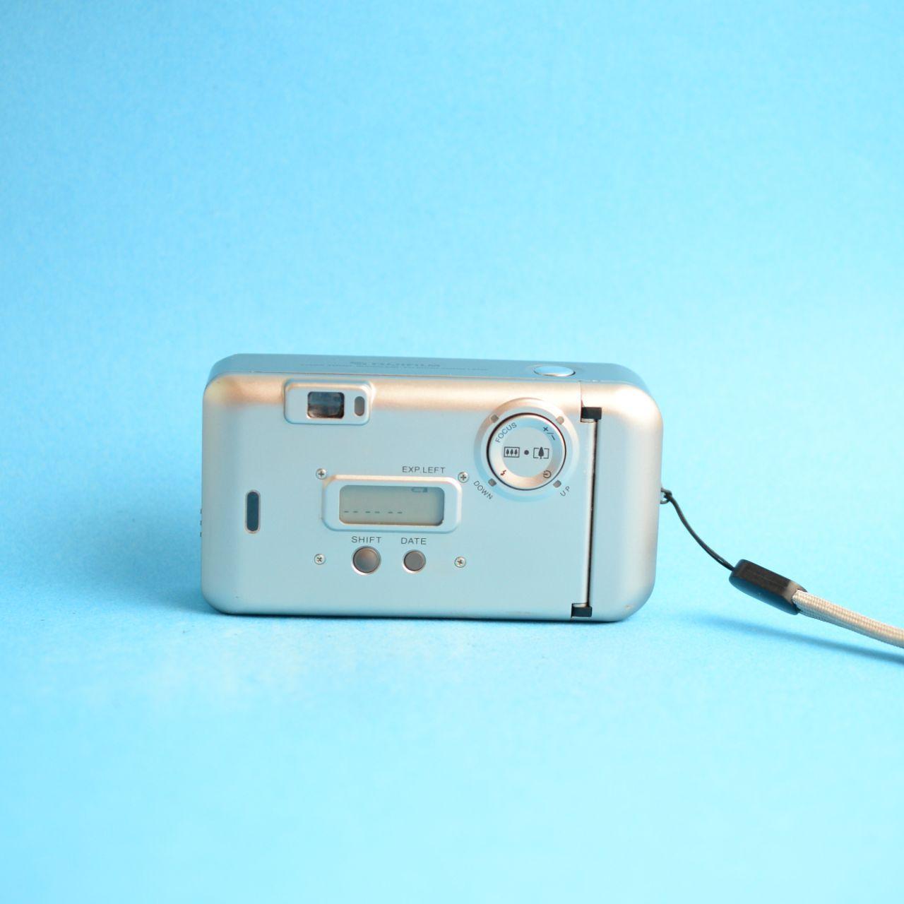 Fujifilm Tiara Zoom Film Camera | 35mm Point & Shoot | Tested & Working | Silver