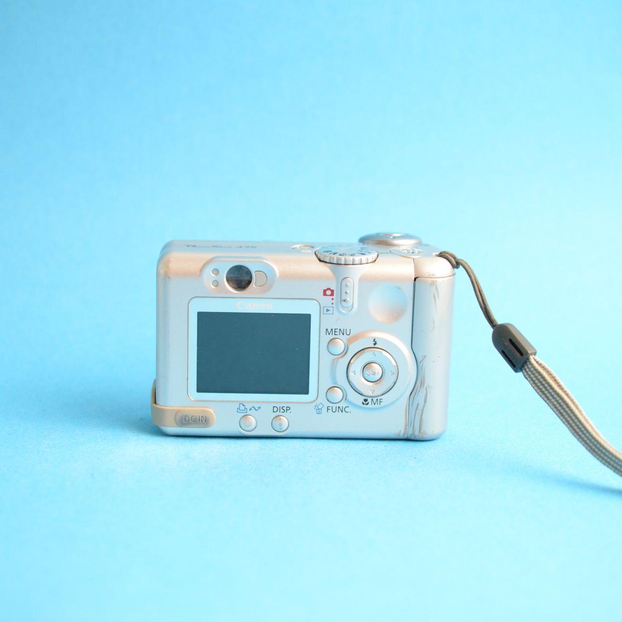 Canon PowerShot A75 Digital Camera | 3.2MP | Tested & Working | Silver