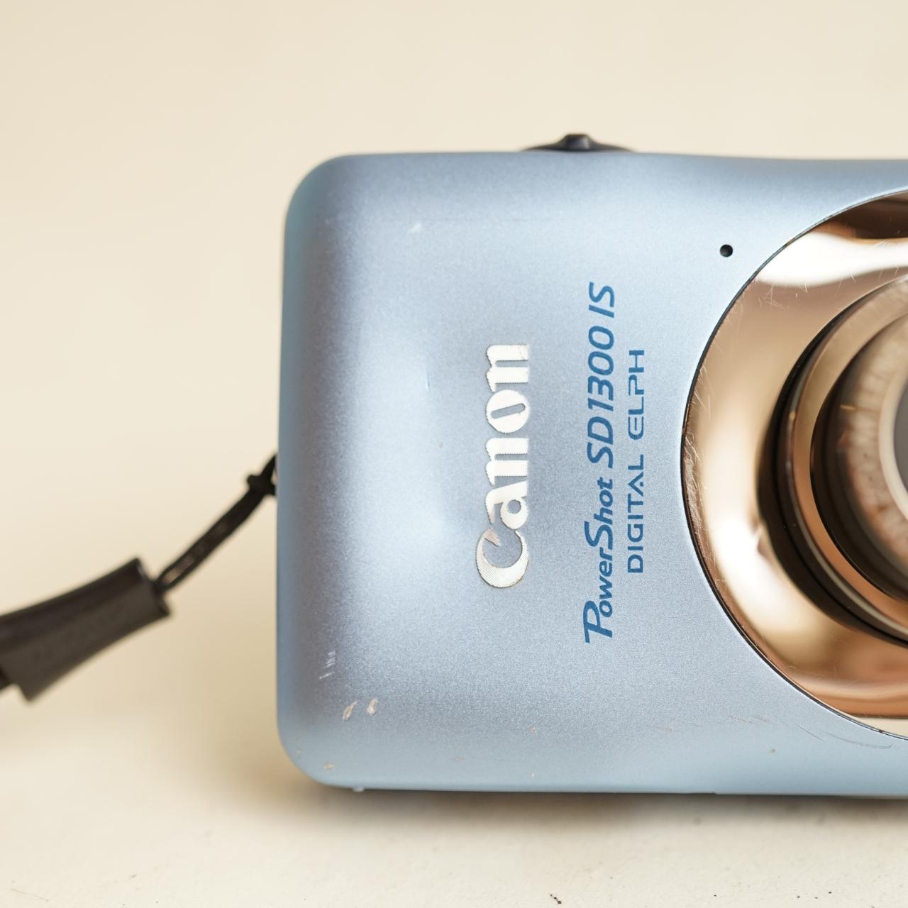 Canon PowerShot SD1300 IS Digital Camera | 12.1MP | Tested & Working | Blue