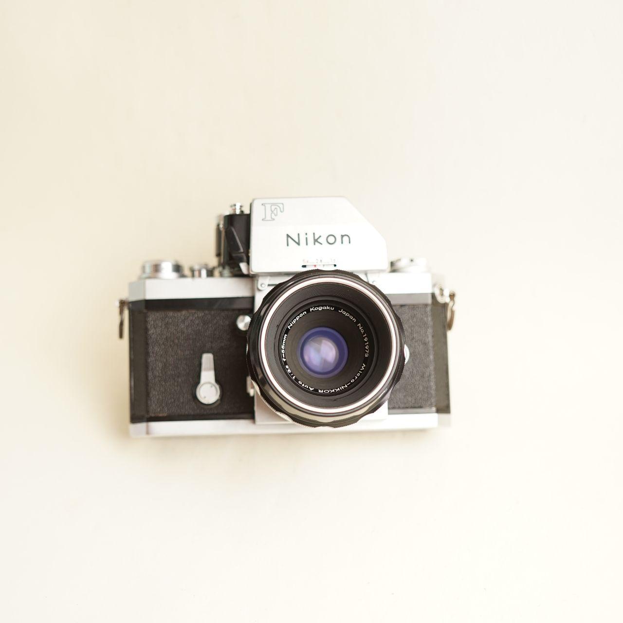Nikon F Film Camera | Fully CLA’d | 35mm SLR | 55mm f/3.5 Lens