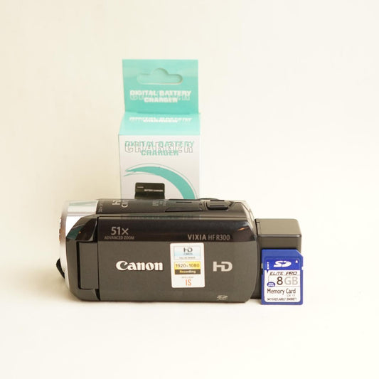 Canon VIXIA HF R300 Digital Camcorder | Full HD | Tested & Working | Black