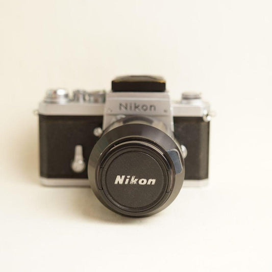 Nikon F Film Camera | FULLY CLA'd | 35mm SLR | Nikkor 105mm f/2.5 Lens | Tested & Working