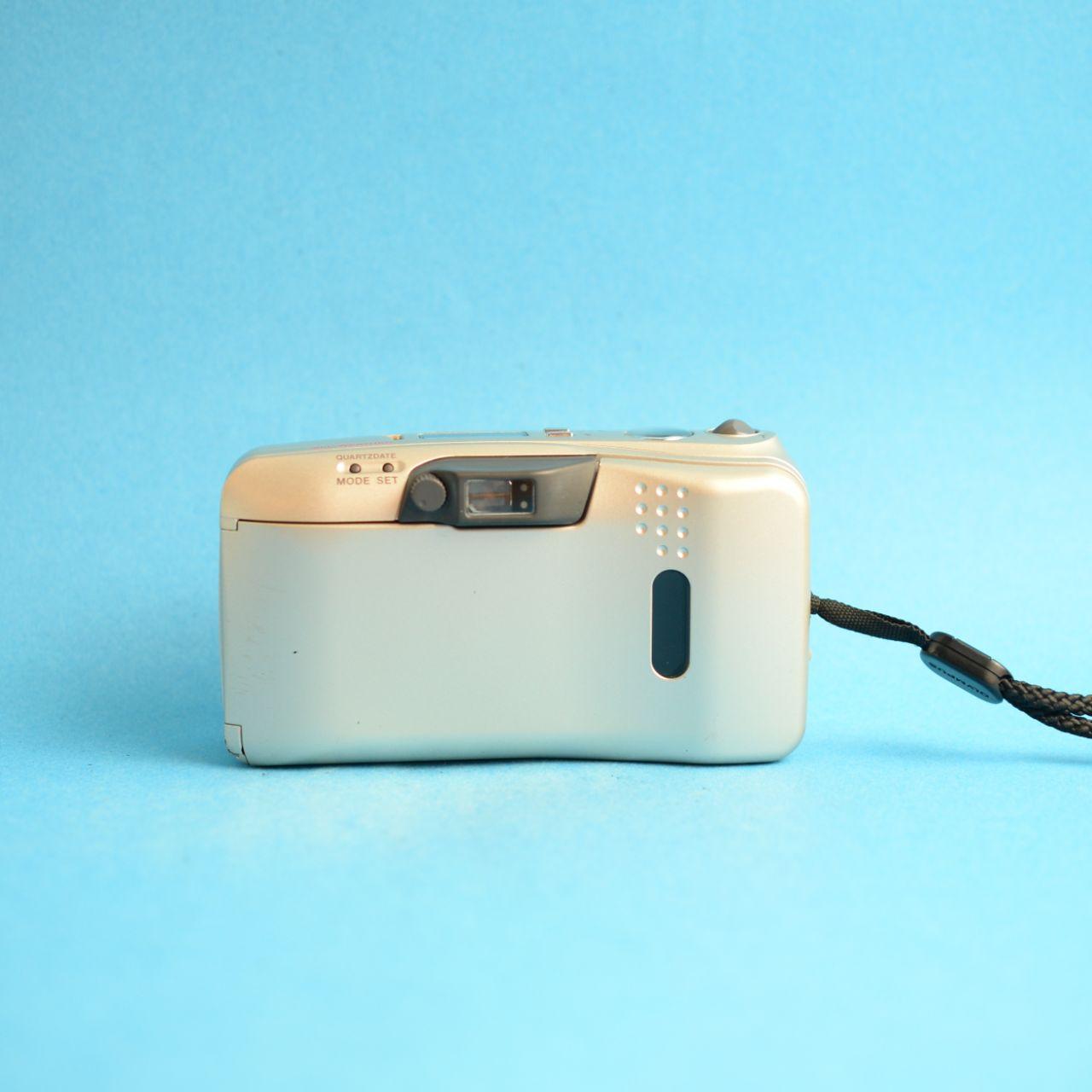 Olympus Mju Zoom 140 Film Camera | 35mm Point & Shoot | Tested & Working | Gold