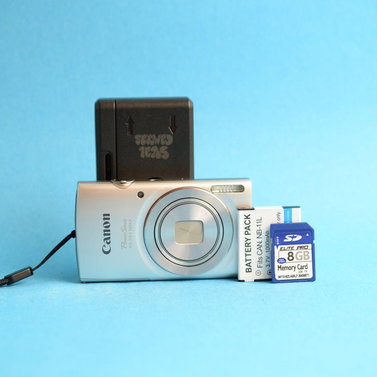Canon PowerShot ELPH 180 Digital Camera | 20MP | Read Description | Silver