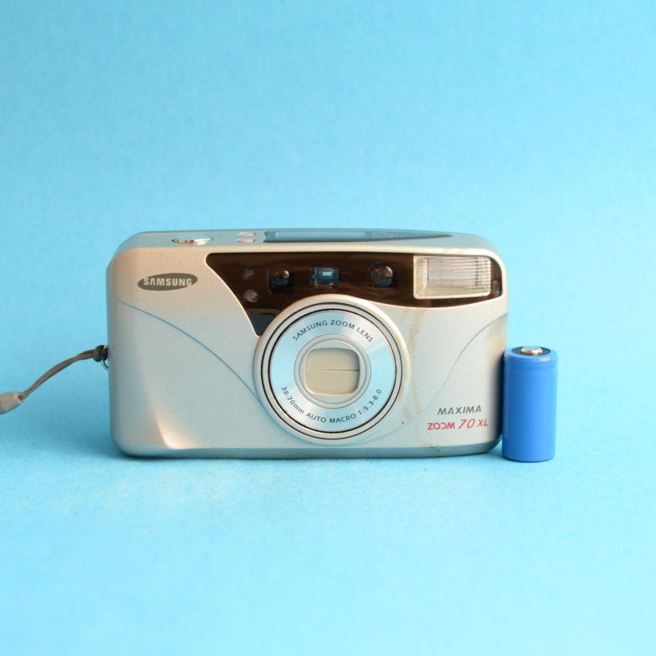 Samsung Maxima Zoom 70 XL Film Camera | 35mm Point & Shoot | Tested & Working | Gold