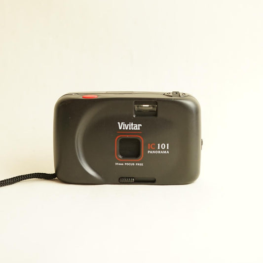 Vivitar IC 101 Panorama Film Camera | 35mm Point & Shoot | Tested & Working | Black