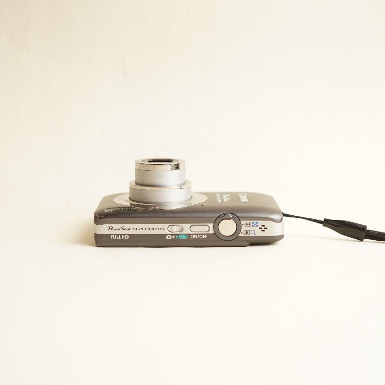 Canon PowerShot ELPH 100 HS Digital Camera | 12.1MP | Tested & Working | Grey