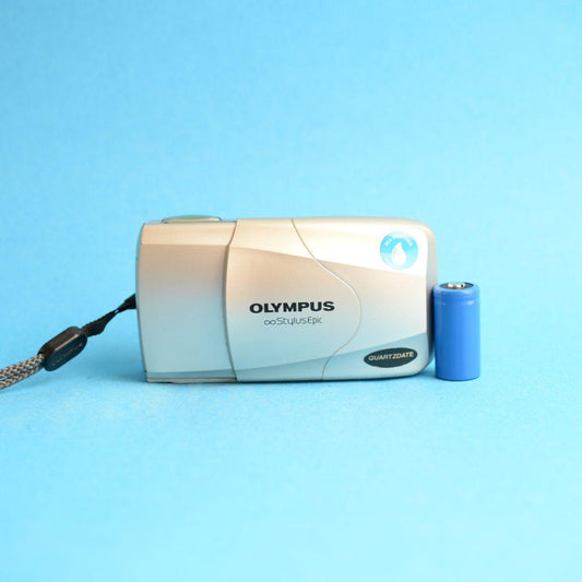 Olympus Infinity Stylus Epic (MJU II) Film Camera | 35mm Point & Shoot | Tested & Working | Tan