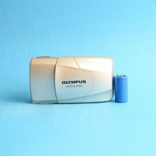 Olympus Infinity Stylus Epic (MJU II) Film Camera | 35mm Point & Shoot | Tested & Working | Black