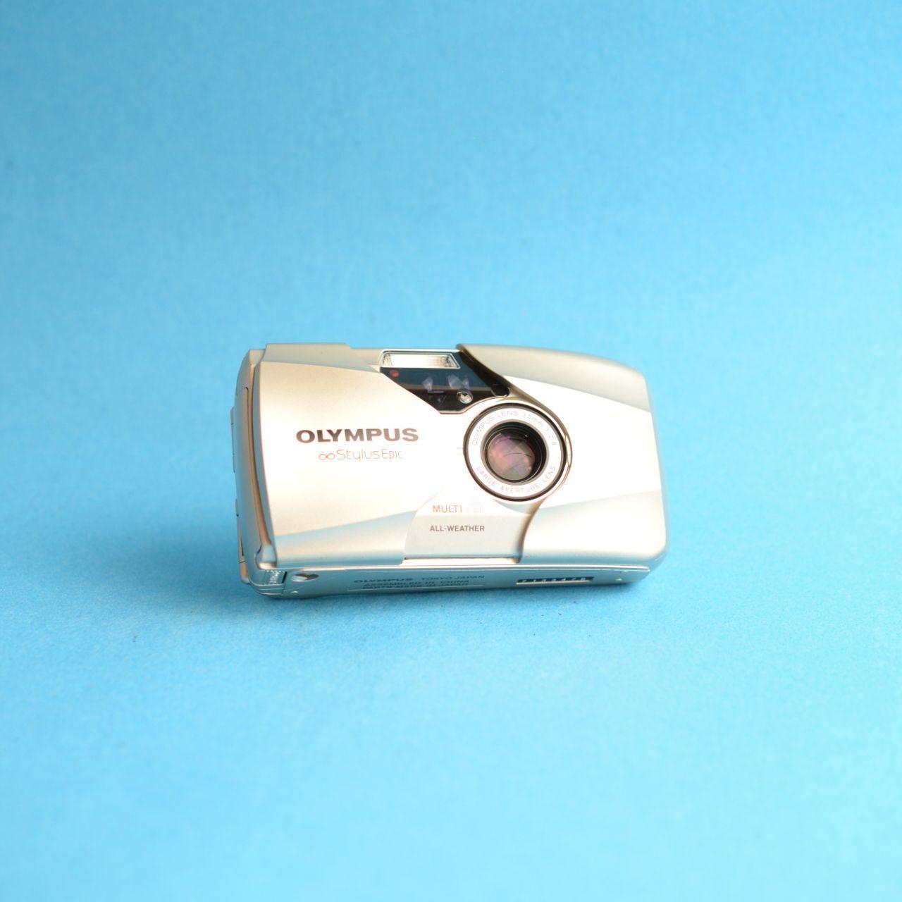 Olympus Infinity Stylus Epic (MJU II) Film Camera | 35mm Point & Shoot | Tested & Working | Black
