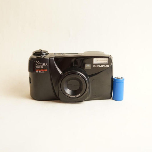 Olympus Infinity Accura Zoom 80 Film Camera | 35mm Point & Shoot | Read Description | Black