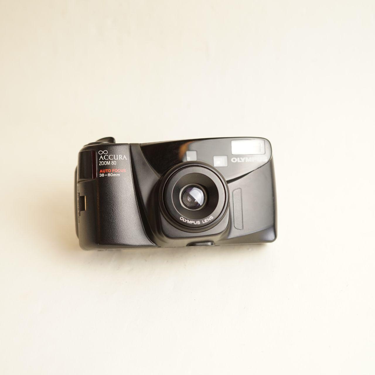 Olympus Infinity Accura Zoom 80 Film Camera | 35mm Point & Shoot | Read Description | Black