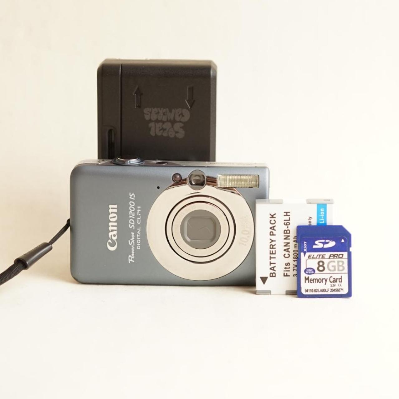 Canon PowerShot SD1200 IS Digital Camera | 10MP | Tested & Working | Grey