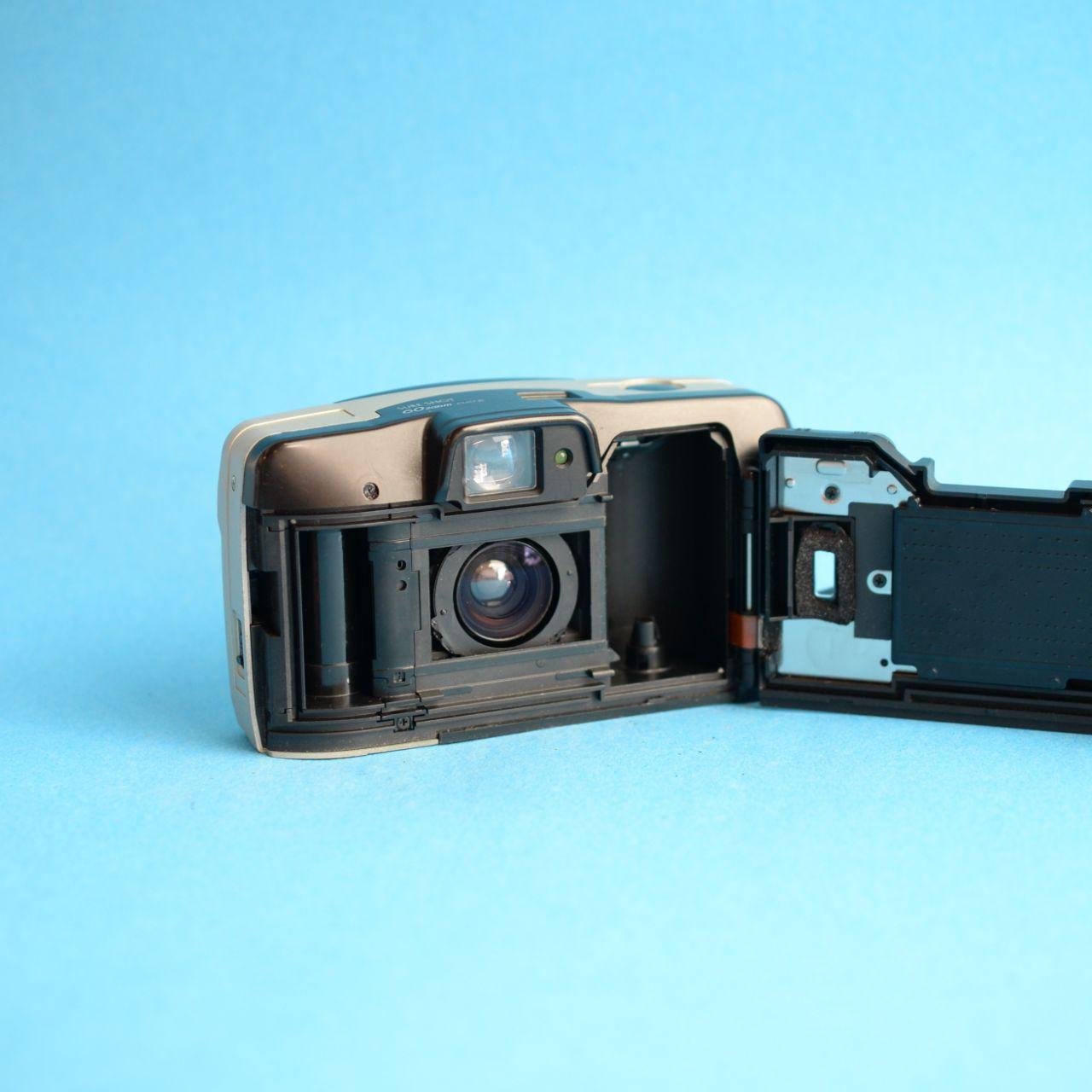 Canon Sure Shot 60 Zoom Film Camera | 35mm Point & Shoot | Tested & Working | Gold