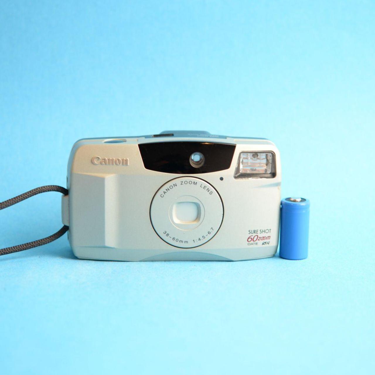 Canon Sure Shot 60 Zoom Film Camera | 35mm Point & Shoot | Tested & Working | Gold