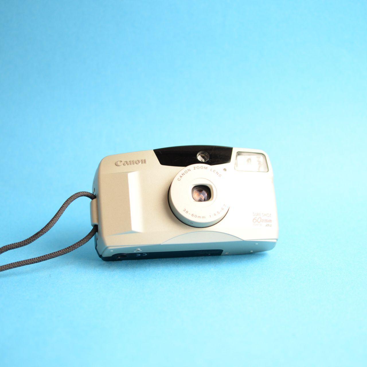 Canon Sure Shot 60 Zoom Film Camera | 35mm Point & Shoot | Tested & Working | Gold