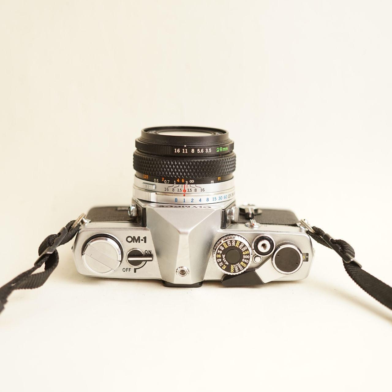 Olympus OM-1 Film Camera | 35mm SLR | Read Description | Silver/Black