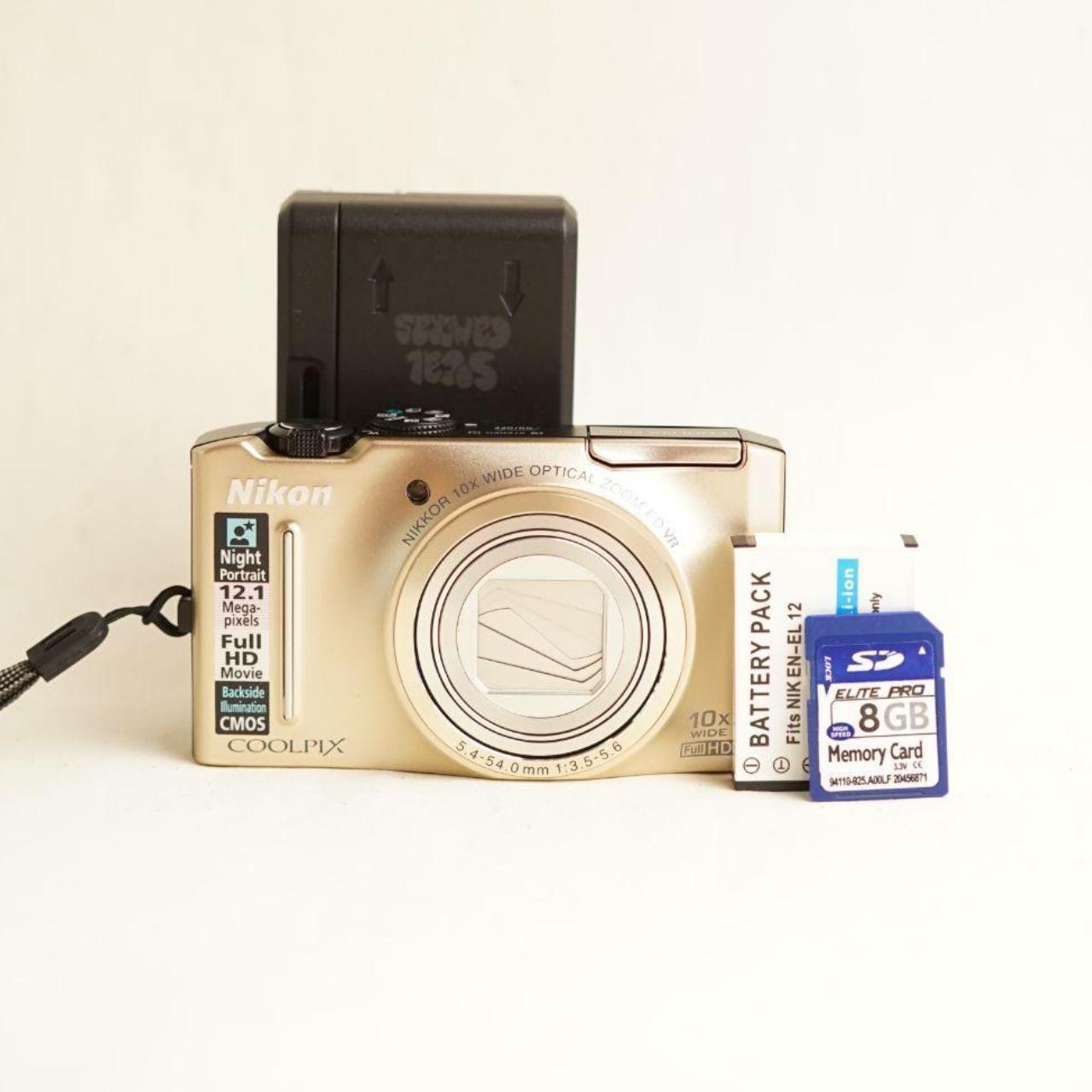Nikon Coolpix S8100 Digital Camera | 12.1MP | Tested & Working | Gold