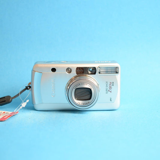 Canon Sure Shot Z180u Film Camera | 35mm Point & Shoot | Read Description | Silver