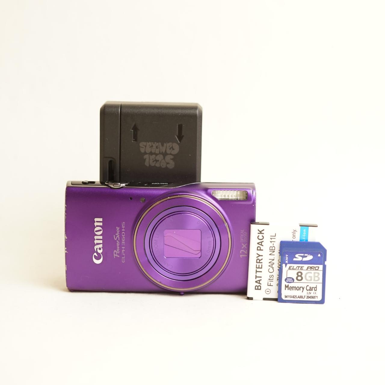 Canon PowerShot ELPH 360 HS Digital Camera | 20.2MP | Read Description | Purple