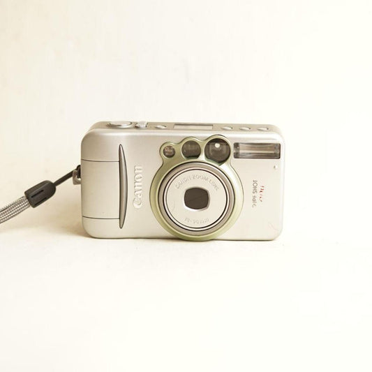 Canon Sure Shot 90u Film Camera | 35mm Point & Shoot | Tested & Working | Silver
