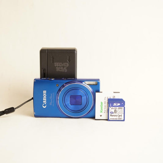 Canon PowerShot ELPH 150 IS Digital Camera | 20.0MP | Tested & Working | Blue