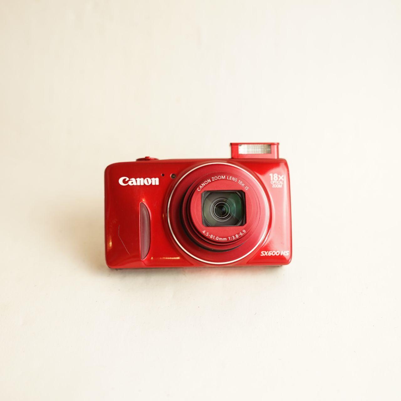 Canon PowerShot SX600 HS Digital Camera | 16.0MP | Tested & Working | Red