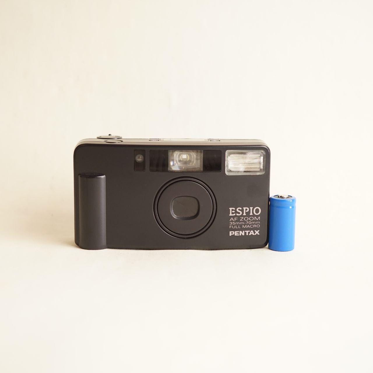 Pentax Espio Film Camera | 35mm Point & Shoot | Tested & Working | Black