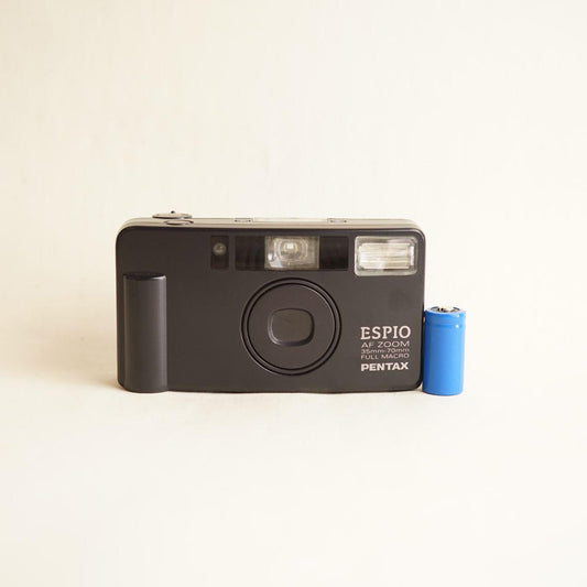 Pentax Espio Film Camera | 35mm Point & Shoot | Tested & Working | Black