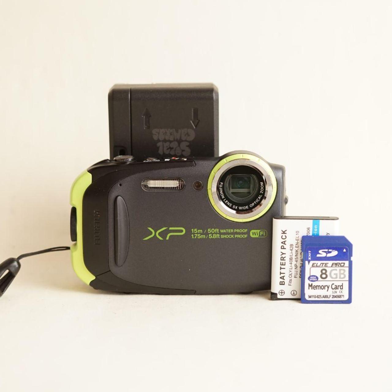 Fujifilm FinePix XP80 Digital Camera | 16.4MP | Tested & Working | Grey & Green